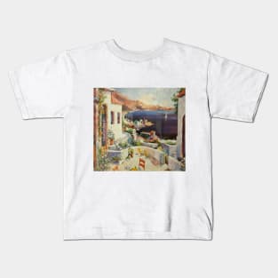 Lake oil painting Kids T-Shirt